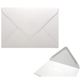 (Choose Pack) C5 / C6 Gummed Flap Envelopes Pure White (120 GSM) - Greeting Gift Cards Weddings Florists Invites (20x C5 Envelopes)