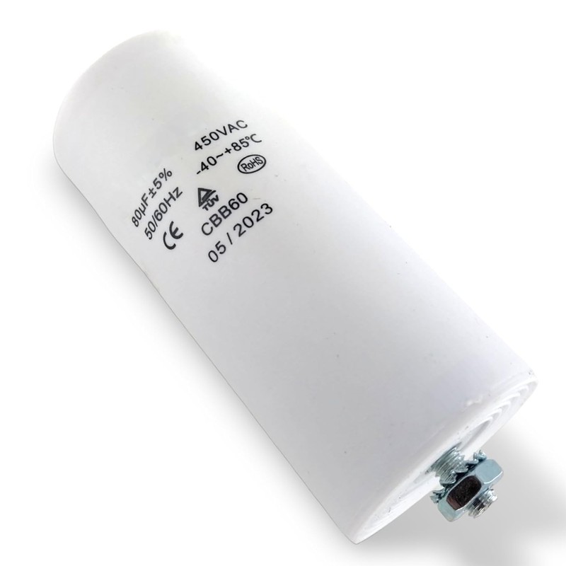 DEKAROX Universal Capacitor 80µF 450V Diameter 55 x 120 mm
