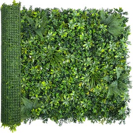 ODTORY Artificial Greenery Wall Panels: 40"x 120" (33.5 sqft) Faux Grass Wall Backdrop Boxwood Ivy Privacy Screen with UV Protection,Fake Hedge Fence for Outdoor,Indoor,Garden,Backyard and Home Decor