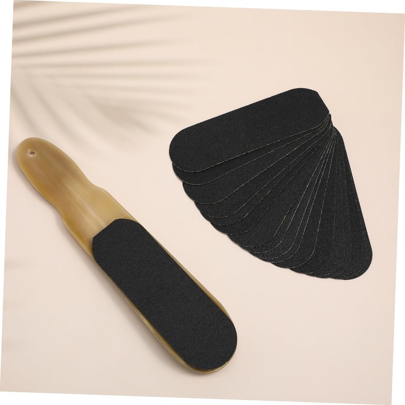 Ipetboom 2sets Foot File Callus Cuticle Remover Portable Sandpaper Exfoliator