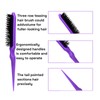 Wide Tooth Detangler Comb Set, 8 Pcs Rat Tail Curly