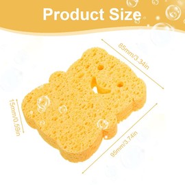 Baby Bath Sponges, Pack of 4 Baby Wash Sponge, Bath Sponge, Shower Sponge, Children, Bath Sponge, Cute Shower Sponge, Baby, Cartoon Shape