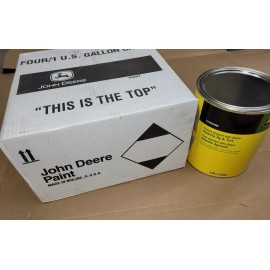 JOHN DEERE YELLOW AG & TURF IMPLEMENT GALLON OIL BASED PAINT SAFETY #TY25648