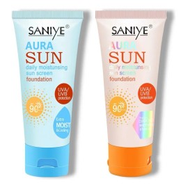 Bloqueador Protector Solar Facial con Color FPS 90 Saniye - Protección Alta para Todo Tipo de Piel