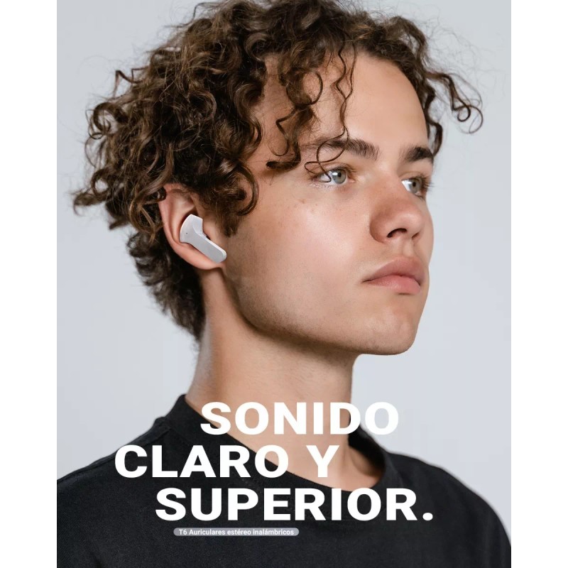 Acefast Audifonos Inalámbricos Pantalla Digital Reducción Ruido Ipx4 Color Gris