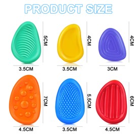 6PCS Sensory Stone for Kids - Fidget Sensory Toys, Stress Toys for Anxiety, Quiet Fidget Toys, Sensory Fidget Toys, Used to Relieve Anxiety Fidget Toys Stress Calming Toys for Kids/Adults