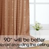 90 Inch Long Moody Boho Blackout Curtains, Terra Cotta Floral