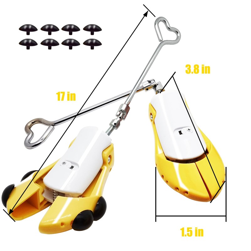 DALUBAE Boot Stretchers for Cowboy Boots, 2 Pack Adjustable Shoe
