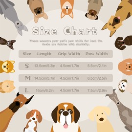 Rypet 3 Pairs Anti Slip Dog Socks - Dog Grip Socks with Straps Traction Control for Indoor on Hardwood Floor Wear, Pet Paw Protector for Small Medium Large Dogs M