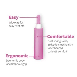 MediVena ONE-CARE Safety Lancets, Contact-Activated, 28G x 1.8mm, Box of 100