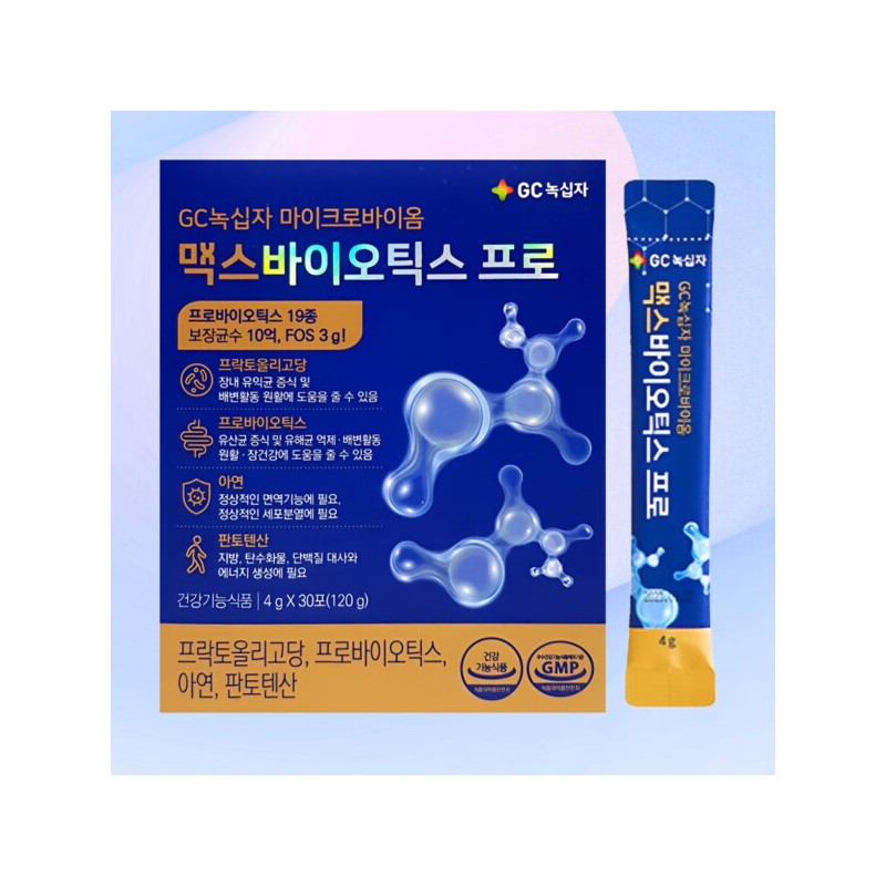 마이크로바이옴 맥스 바이오틱스 프로 GC녹십자 30포X1박스 Microbiome Max Biotics Pro