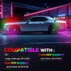 ATROVI RGB LED Side Marker Lights Replacement for Dodge Challenger