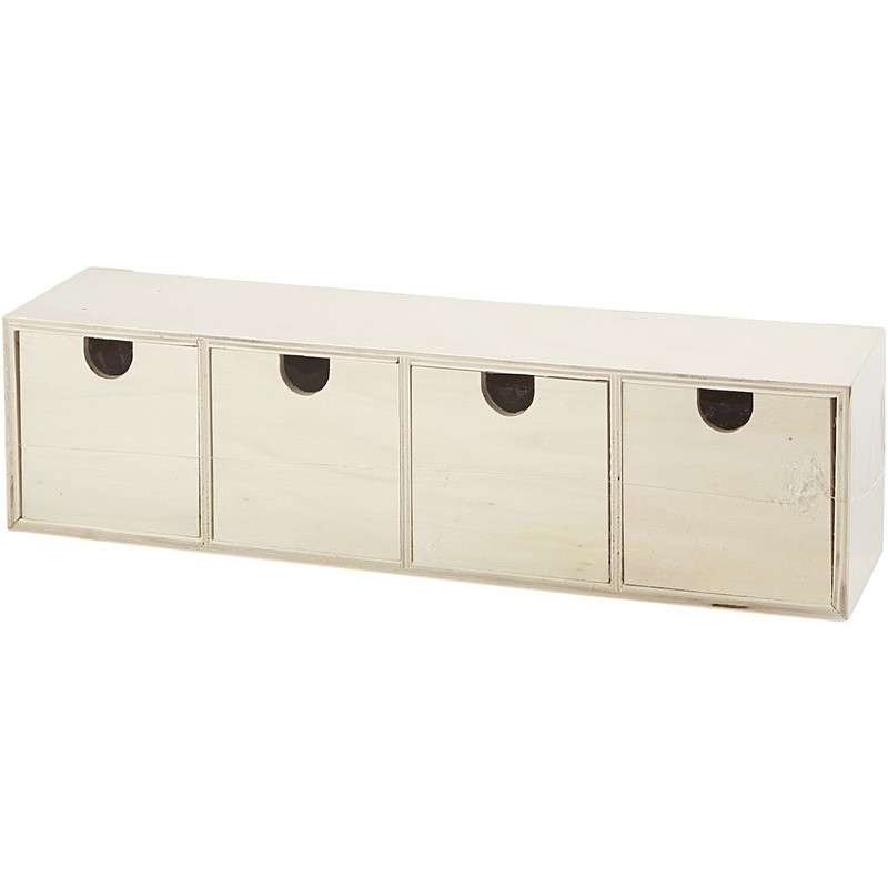 55766 Create Craft - 4 Drawer Box plywood 1pc
