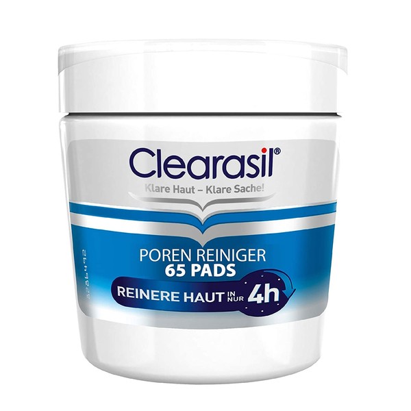 Clearasil Pore Cleaner Pads, Against Pimples and Blemishes, Pack of 1 (1 x 65 Pads)