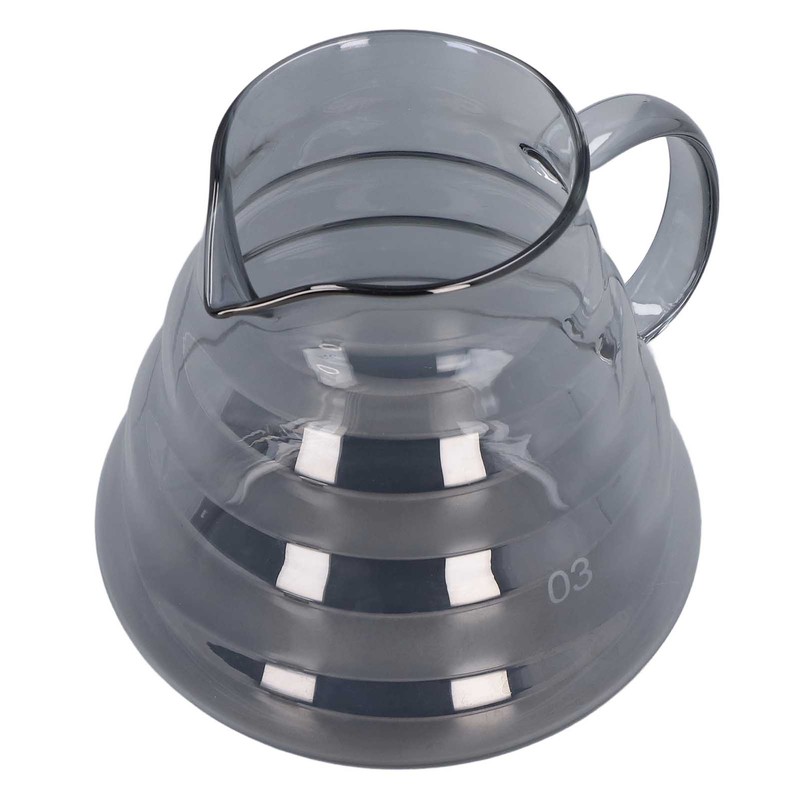 Electroplated Grey Coffee Pot High Borosilicate Glass Hand Coffee Server