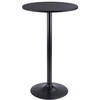 Furmax Bistro Pub Table Round Bar Height Cocktail Table Metal
