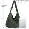 DAINAOTM Canvas Hobo Crossbody Shoulder Tote Bag for Women and