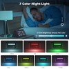 KeeKit Wooden Digital Alarm Clock, Large Display LED Clock with