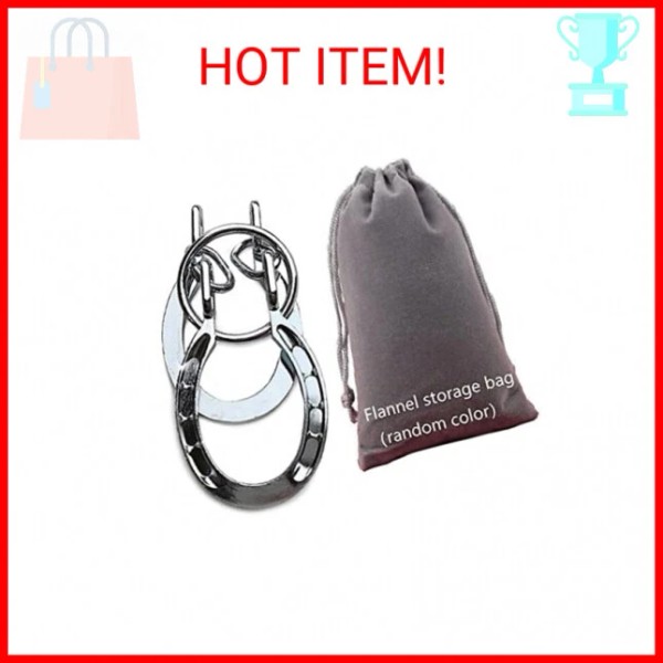 SHUYUE Classical Metal Horseshoe Puzzle Traditional Brain Teaser Puzzles Jigsaw