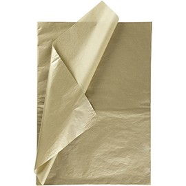 Tissue Paper, sheet 50x70 cm, 14 g, gold, 25sheets