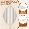 sourcing map 2 Pack Half Moon Cabinet Pull, 3.78" Hole