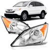 Halogen Headlight Assembly Compatible with 2007-2011 Honda CR-V CRV Front