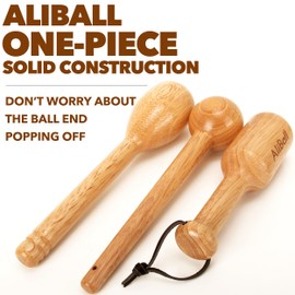 AliBall Baseball Glove Breakin Kit, Real One-Piece Solid Construction Heavy Baseball Glove Mallet, 3 Piece Set for Glove Mallet kit, Baseball Glove Wrap，Plastic Ball (B_Black)