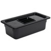 Vogue 1/3 Gastronorm Container 100mm 3.8 Litre Black Catering Food
