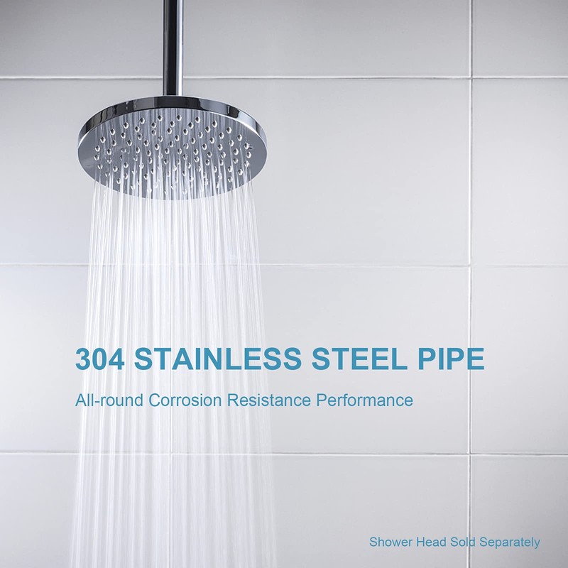 OFFO Shower Arm with Flange, 10 in Ceiling Mount Replacement