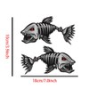Fish Skeleton Car Stickers, Waterproof Vinyl Decals for Bumper and