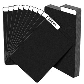 50 Pieces Comic Book Dividers with Tabs,Patient Divider Cards,Card Dividers Comic Book Boards for Storage Boxes 11.22 X 7.24 Inche (Black, 50pcs)