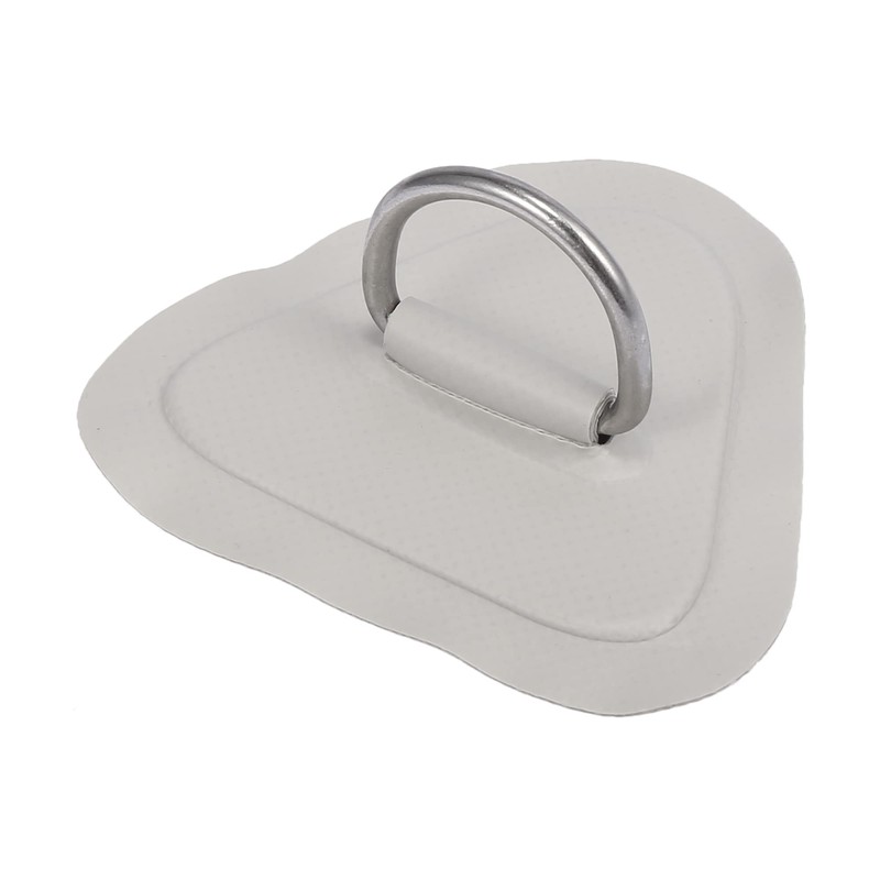 X AUTOHAUX 4pcs D Ring Patch PVC Stainless Steel Triangle