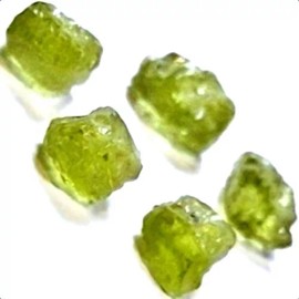 20Ctw 4-5Ct Apple Green Pakistan Olivine Peridot Gemstone Facet Rough Lot Parcel