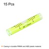 sourcing map 15pcs Small Cylindrical Bubble Level Vials 9x50mm PMMA