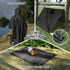 PTEROMY Hooded Rain Poncho for Adult with Pocket, Waterproof Lightweight
