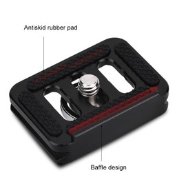 Quick Release Clamp Adapter, Mini Portable Aluminium Alloy Quick Release Plate Camera Mount Tackle Photography Accessory for SIRUI TY-C10 T005 / T-025 Ball Head