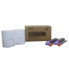 DNP DS40 Dyesub Printer Perforated Media 4x6/800 Glossy Prints (2 Rolls of 400)