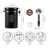 1500ML Airtight Coffee Canister with Date Tracker and Transparent Window,