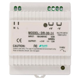 DIN Rail Power Supply DR Series Adjustable LED Switching for Electric Control CabinetDR-30-24