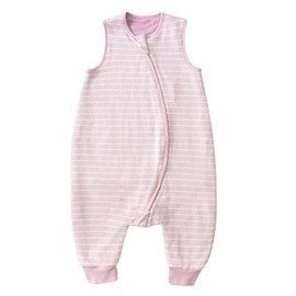 TADO MUSLIN Merino Wool & Organic Cotton Toddler Sleep Sack with Legs, 4-Season Wearable Baby Blanket, 6-18 Months, Light Purple