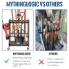 Mythinglogic Garden Tool Organizer for Garage, Yard Tool Rack with