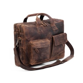 Leather briefcase 16 Inch Laptop Messenger Bags for Men and Women Best Office Briefcase Satchel Bag