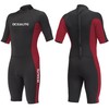 Ocealite Men's 3mm Shorty Wetsuit Neoprene Back Zip Diving Suit