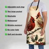 Turamurra Cardinal Bird Apron for Women Men 28x33in, Kitchen Chef