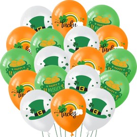HADCKJA St. Patrick's Day Balloons St. Patrick's Day Party Decorations St. Patrick's Latex Balloons for St. Patrick's Day Themed Party St. Patrick's Day Decorations Decor Supplies 18Pcs