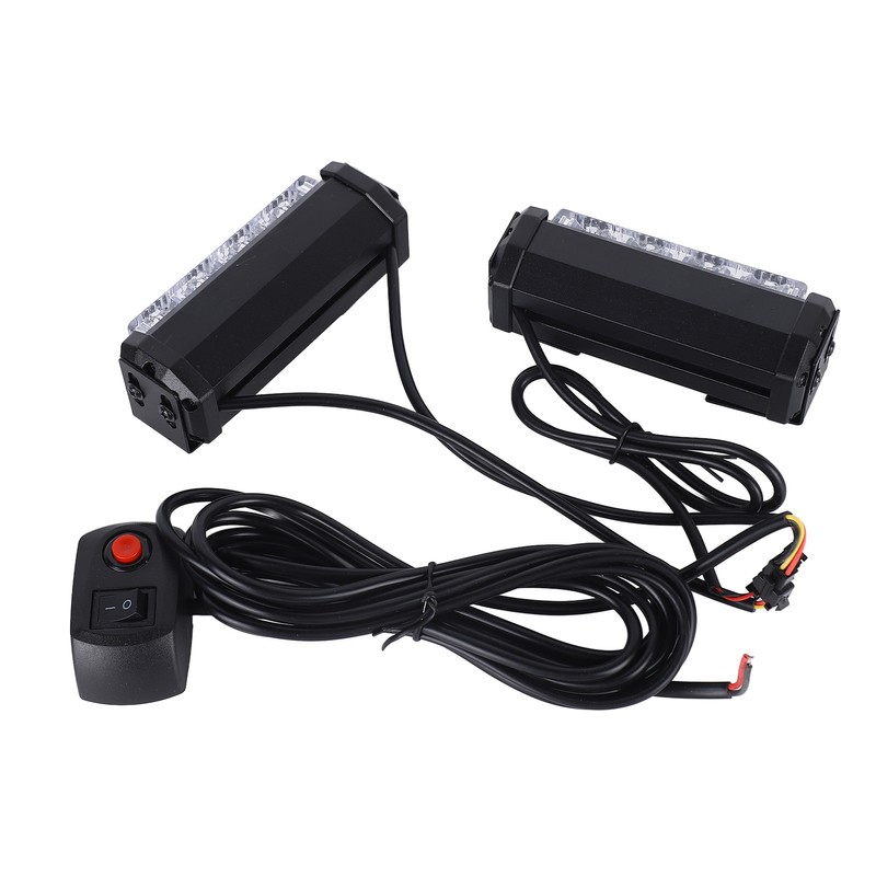 24W 12V 8LED Strobe Lights Bar High Brightness Warning Caution