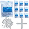 fogman Tile Spacer, Adjustable Spacing, Cross Grout, Individual Packaging, 0.08,