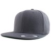 Trendy Apparel Shop Flexfit Oversize XXL Structured Blank Flatbill Snapback