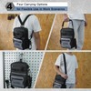 MELOTOUGH Small Tool Backpack for Men 30 Multi-Storage Pockets Heavy