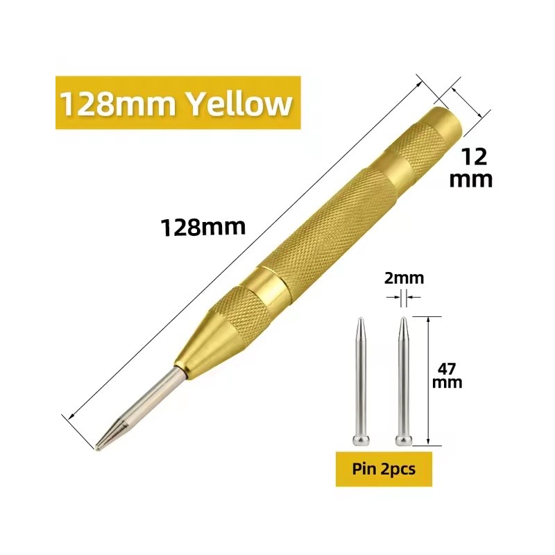 Automatic Center Punch for Wood and Metal Drilling – Adjustable